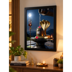 Mahadev Shivling Backlit LED Wall Frame